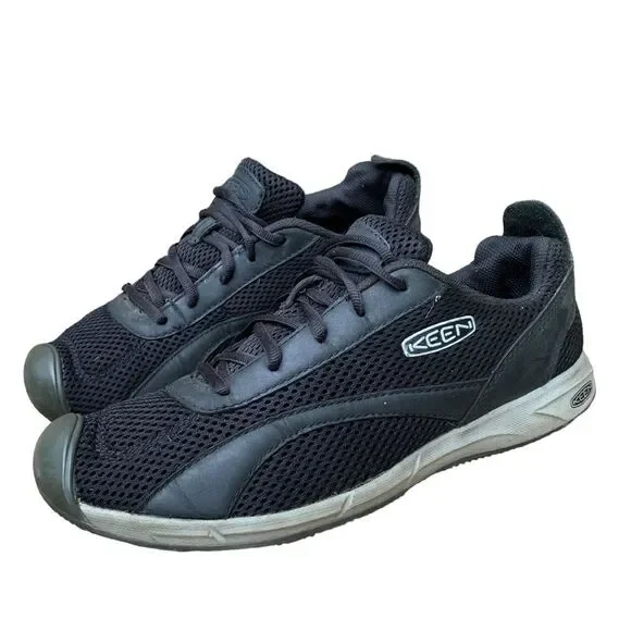 Keen Auckland Lace Black Athletic Walking Shoes Sneakers Women’s size 10 - Picture 2 of 15